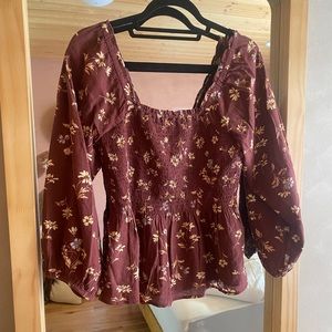 Madewell Floral Blouse